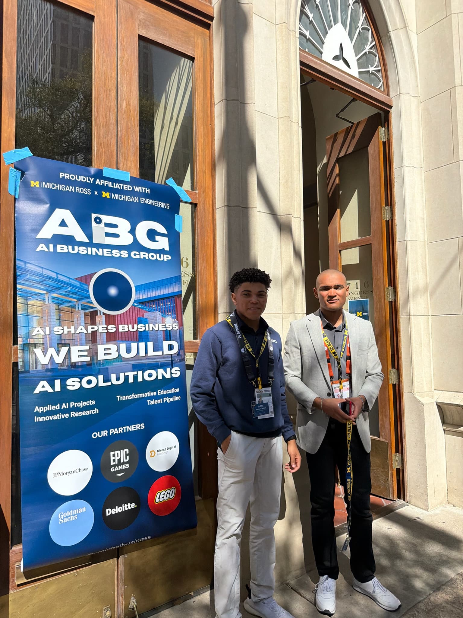 ABG speakers and guests sharing AI perspectives in Austin.